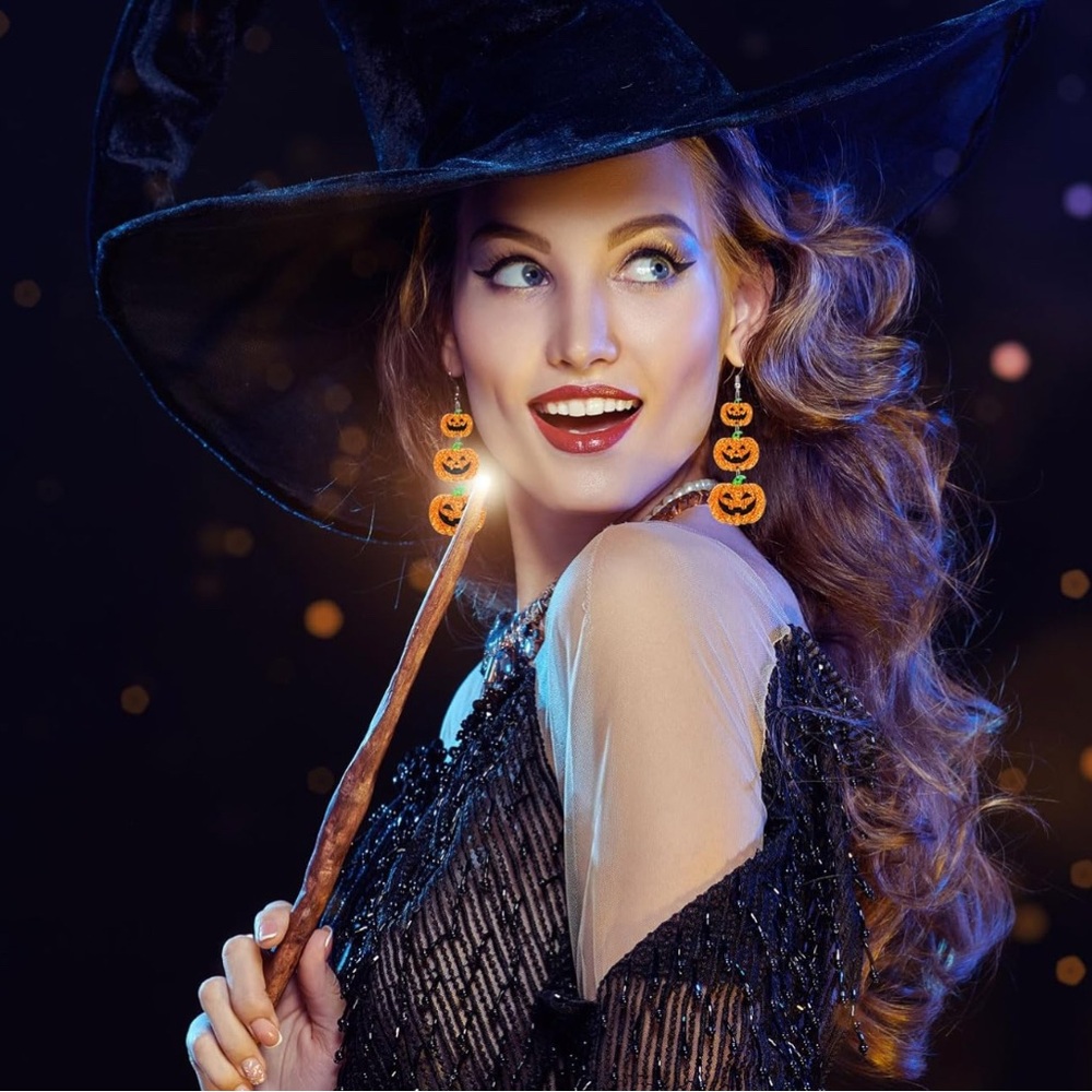 Pumpkin Dangle Earrings